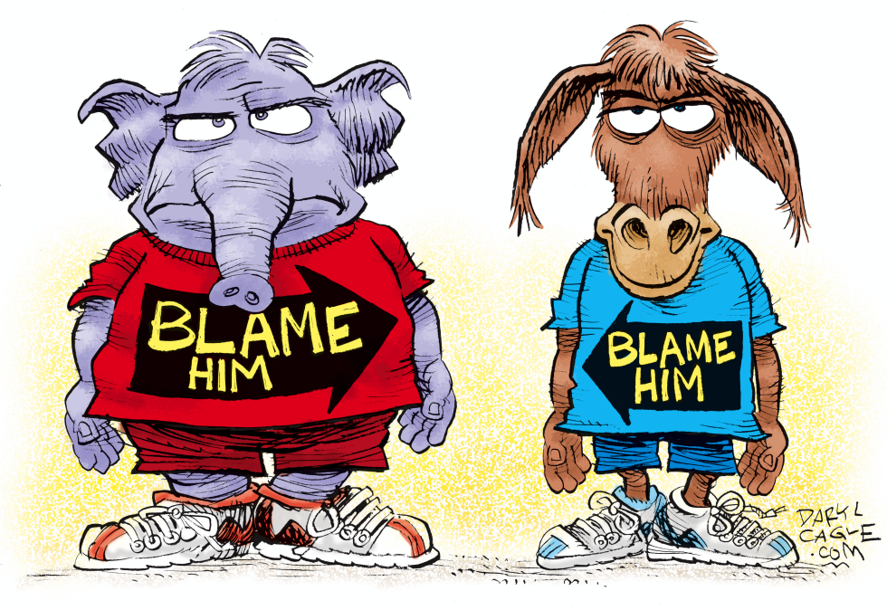  BLAME HIM by Daryl Cagle