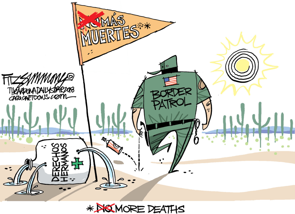  BORDER DEATHS by David Fitzsimmons