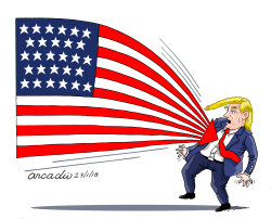 TRUMP INICIANDO SEGUNDO AñO by Arcadio Esquivel