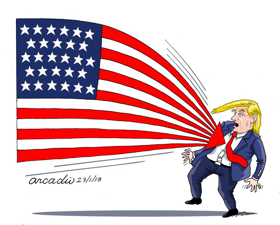  TRUMP INICIANDO SEGUNDO AñO by Arcadio Esquivel