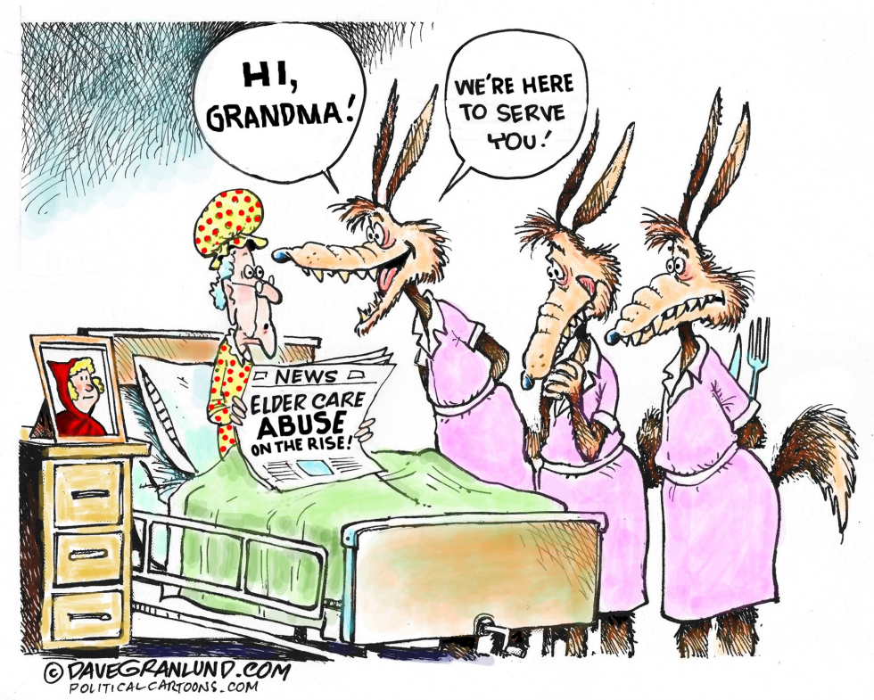  ELDER CARE ABUSES by Dave Granlund