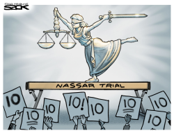 GYMNASTIC JUSTICE by Steve Sack