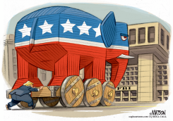 TRUMP TROJAN ELEPHANT GIFT TO FBI by RJ Matson