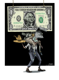 PESO AND THE DOLLAR by Dario Castillejos