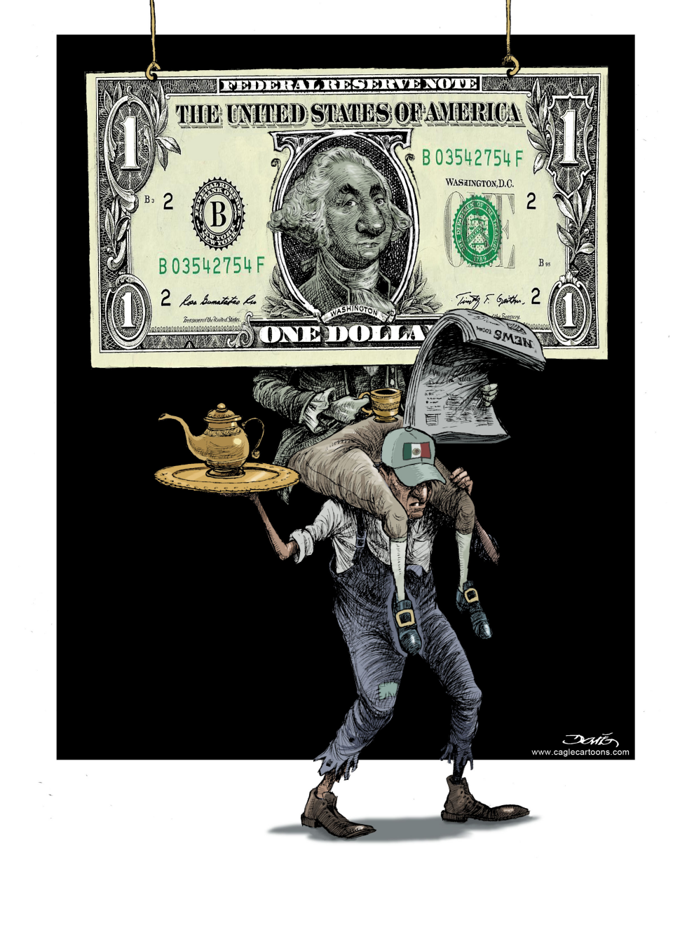  PESO AND THE DOLLAR by Dario Castillejos