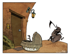 EBOLA AT THE DOOR by Dario Castillejos