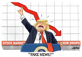 TRUMP QUESTIONS STOCK MARKET DROP by RJ Matson