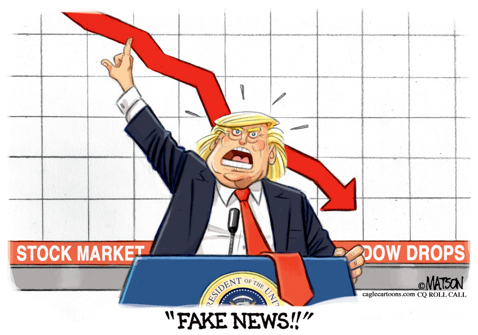  TRUMP QUESTIONS STOCK MARKET DROP by RJ Matson