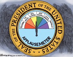 THE PRESIDENT'S CLAPPING SEAL by Kevin Siers