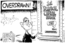 POLITICAL CAPITAL OVERDRAWN by Mike Lane