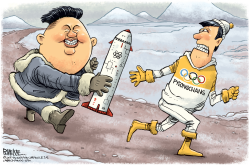 SOUTH KOREA OLYMPICS by Rick McKee