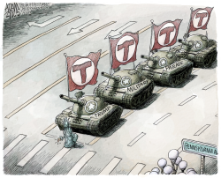 MILITARY PARADE by Adam Zyglis