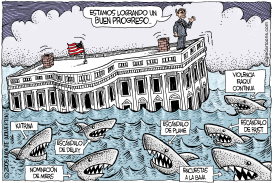 AGUAS INFESTADAS DE TIBURONES  by Wolverton