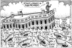 AGUAS INFESTADAS DE TIBURONES by Wolverton