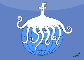 FACEBOOK AND THE WORLD by Stephane Peray