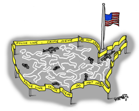 AMERICA IS A CRIME SCENE by Stephane Peray