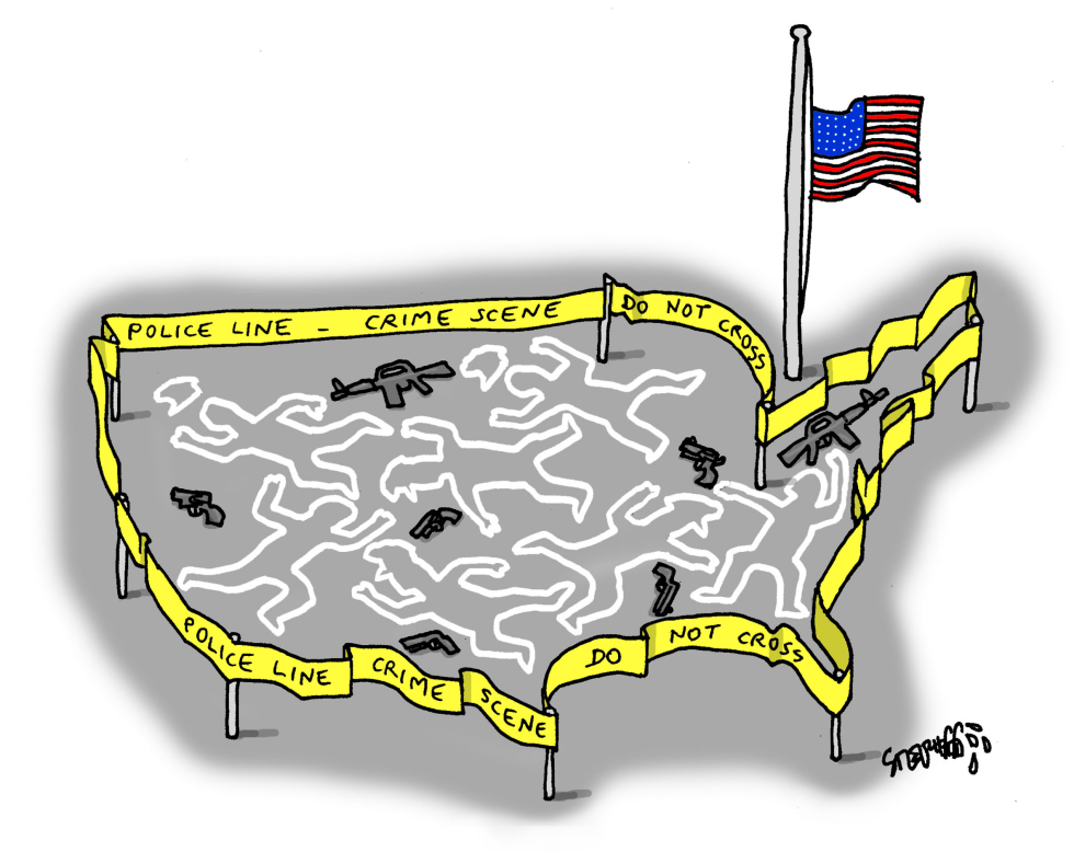  AMERICA IS A CRIME SCENE by Stephane Peray