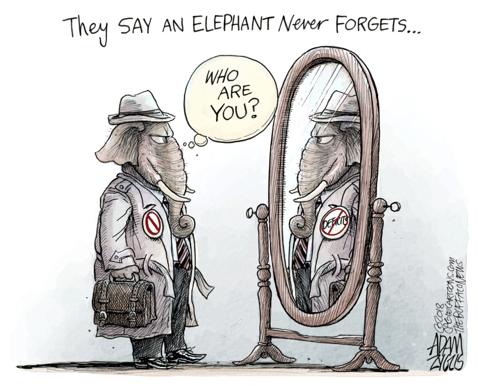  DEFICITS by Adam Zyglis