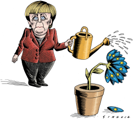 ANGELA MERKEL by Osmani Simanca