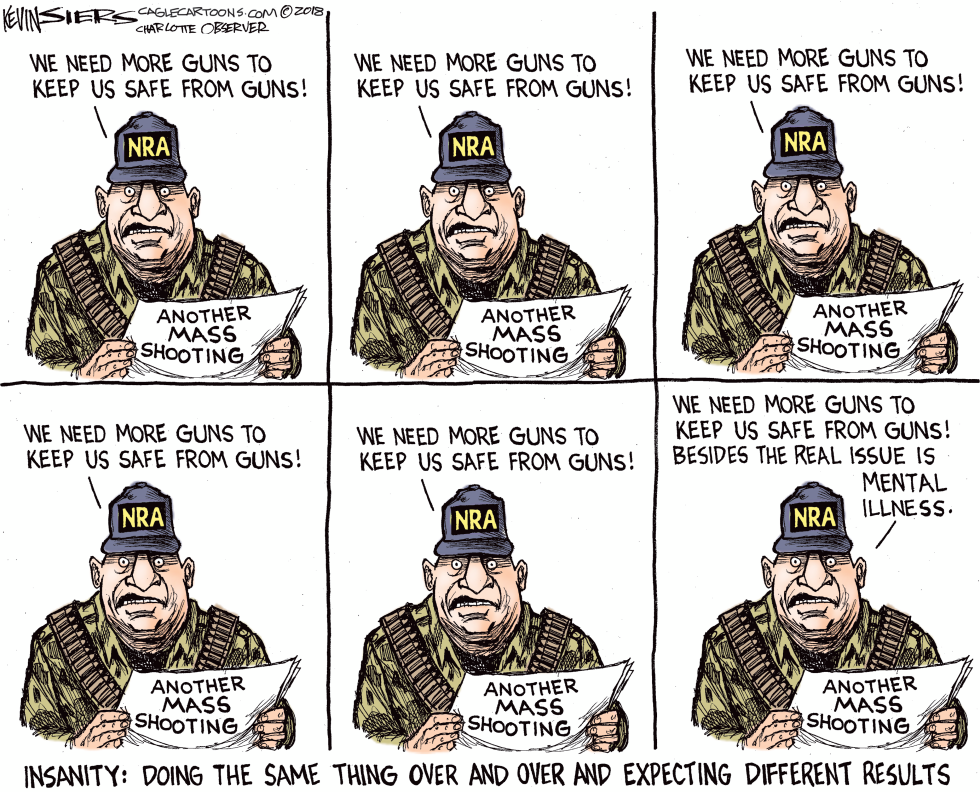  MASS SHOOTING INSANITY by Kevin Siers