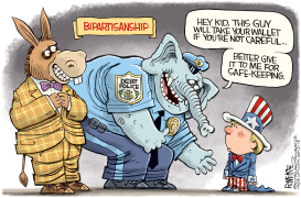 BIPARTISAN DEBT by Rick McKee