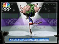 DEMOCRATS OLYMPICS ENTITLEMENTS by Sean Delonas