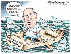 NETANYAHU SCANDAL by Dave Granlund