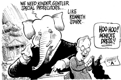 KINDER GENTLER KENNETH STARR by Mike Lane