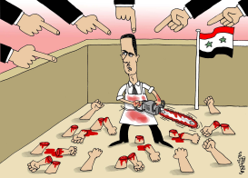 BASHAR AL-ASSAD THE BUTCHER by Stephane Peray