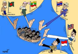 ROHINGYA UNWELCOME EVERYWHERE by Stephane Peray