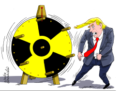 TRUMP GIRA LA RUEDA NUCLEAR by Arcadio Esquivel