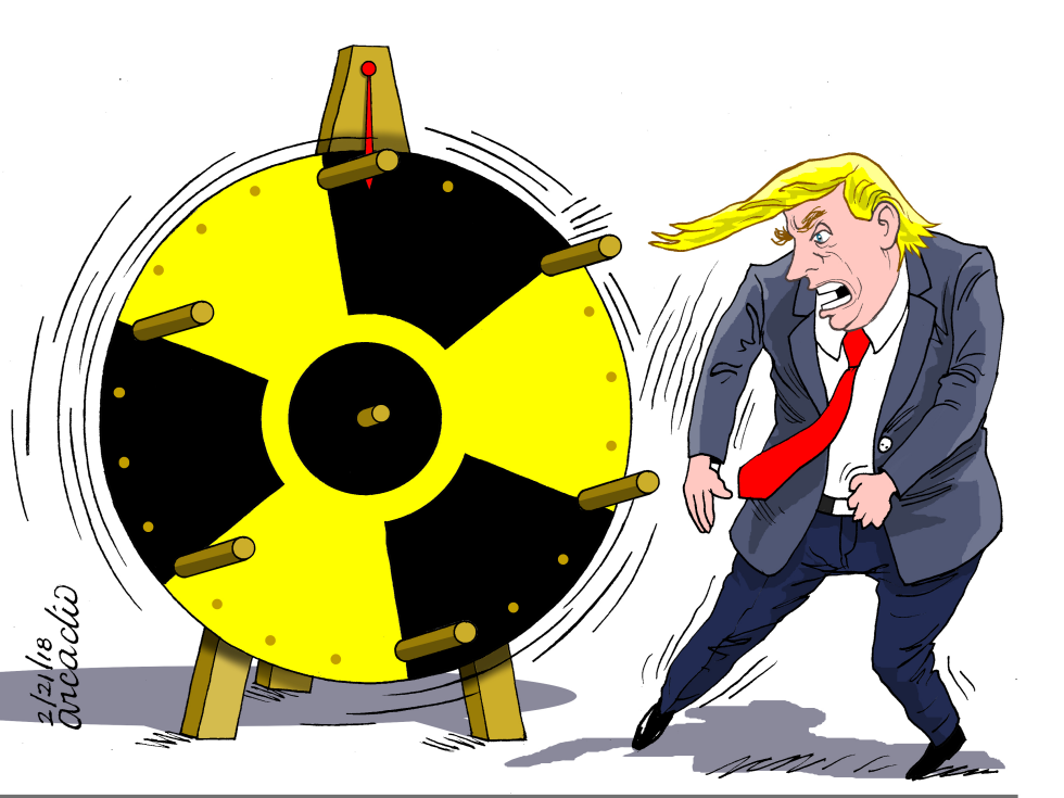  TRUMP GIRA LA RUEDA NUCLEAR by Arcadio Esquivel