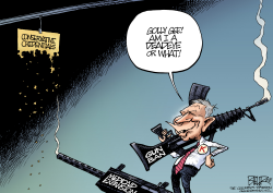 JOHN KASICH GOES SHOOTING by Nate Beeler