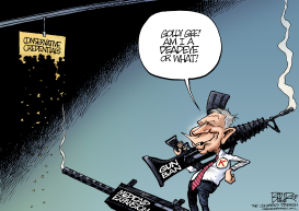 JOHN KASICH GOES SHOOTING by Nate Beeler