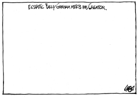 ECSTATIC BILLY GRAHAM MEETS HIS CREATOR by Jos Collignon