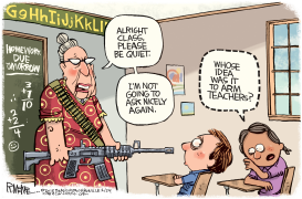 ARMED TEACHERS by Rick McKee