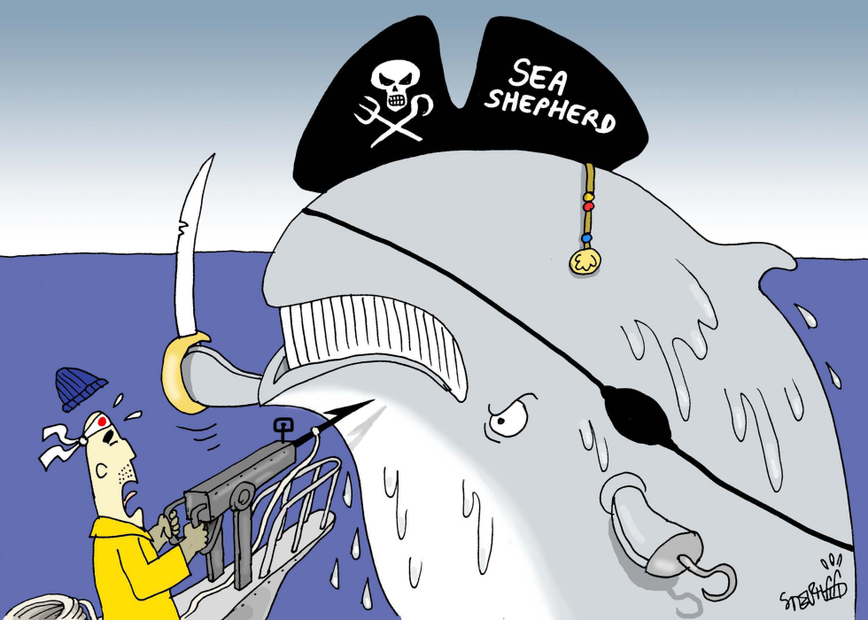  SEA SHEPHERD VS JAPANESE WHALERS by Stephane Peray