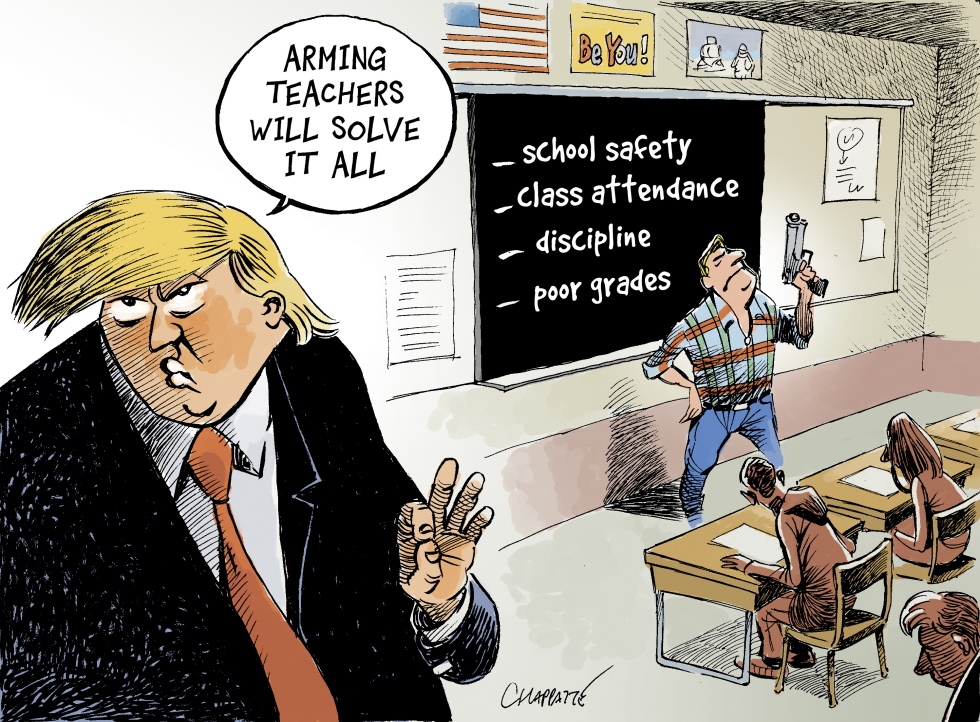  WEAPONS FOR TEACHERS by Patrick Chappatte