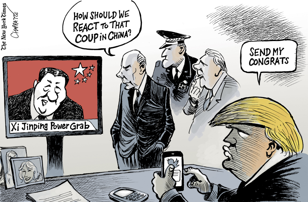  XI JINPING’S POWER GRAB by Patrick Chappatte