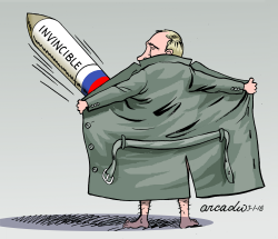 THE INVINCIBLE PUTIN by Arcadio Esquivel