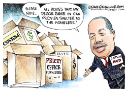 BEN CARSON OFFICE FURNITURE by Dave Granlund