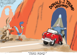 TRUMP HIGHWAY by Pat Bagley