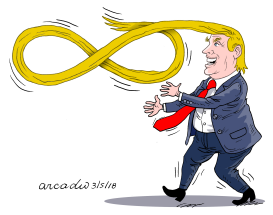 TRUMP AND INFINITE POWER/TRUMP Y EL PODER INFINITO by Arcadio Esquivel