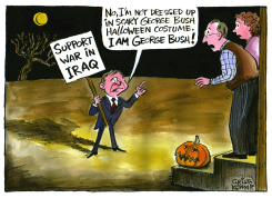 BUSH'S HALLOWEEN COSTUME  by Christo Komarnitski