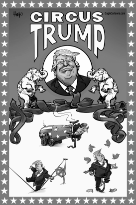 CIRCUS TRUMP BL/W by Hajo de Reijger