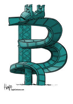 BITCOIN ROLLERCOASTER by Hajo de Reijger