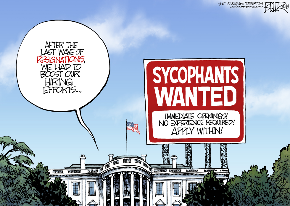  WHITE HOUSE HIRING by Nate Beeler