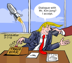 TRUMP ACCEPTS TALKS WITH KIM JONGUN by Arcadio Esquivel