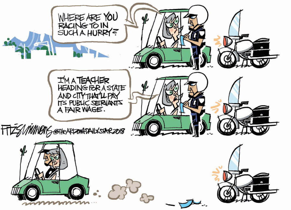  TEACHERS AND COPS by David Fitzsimmons