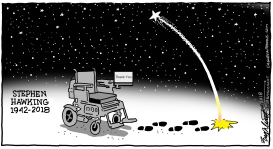 STEPHEN HAWKING by Bob Englehart